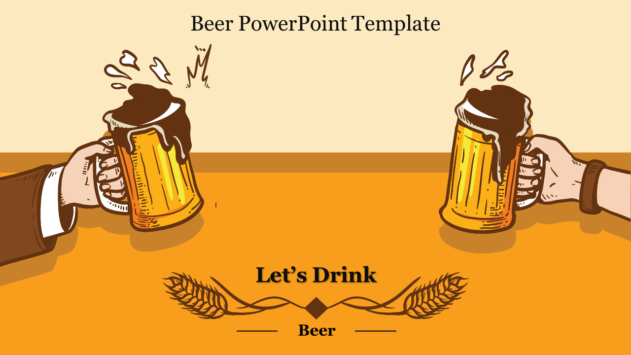 Free - Free Beer PowerPoint Template & Google Slides Presentation